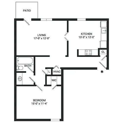 Floor plan A6- Income Restrictions Apply