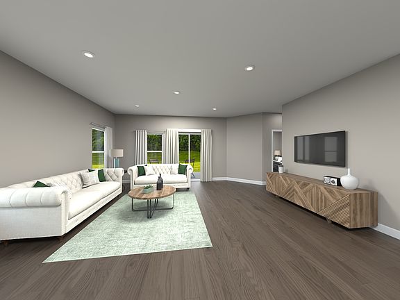 Host game night with friends and family in the spacious living room.