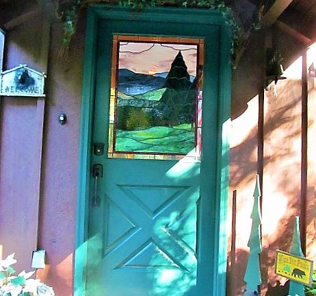 Stained glass front door