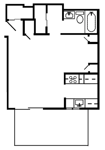Floor plan Studio - Large