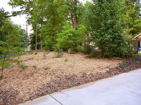 Treed area in front for privacy