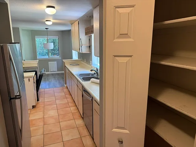 pantry looking into kitchen