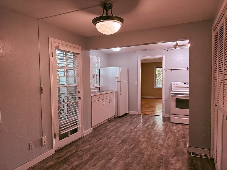 Looking from Dining room to kitchen.