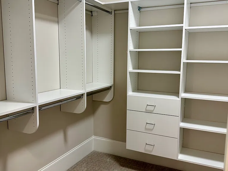 Primary walk in closet
