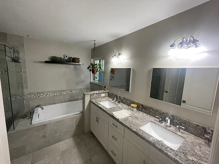 Updated primary bathroom