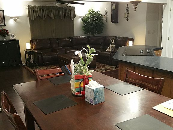 Living room from dining area