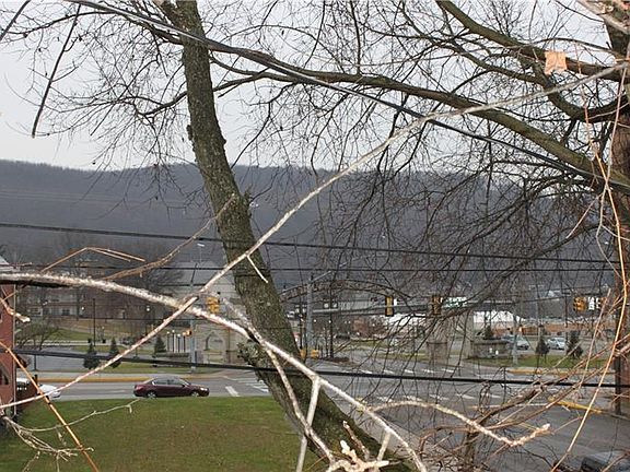 Great views of the campus from 2nd story porch.
