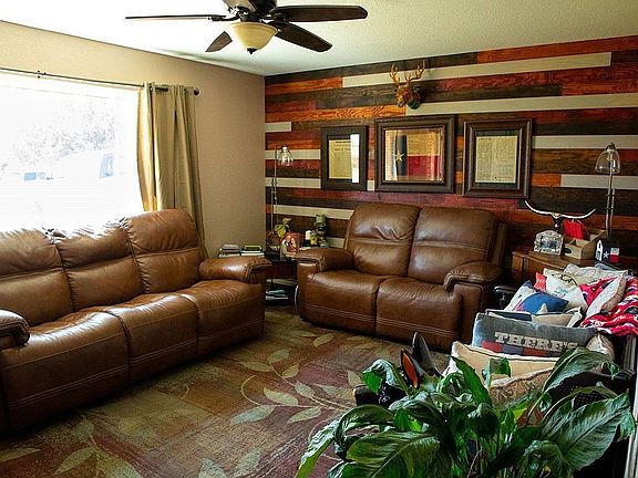 Living room plank wall