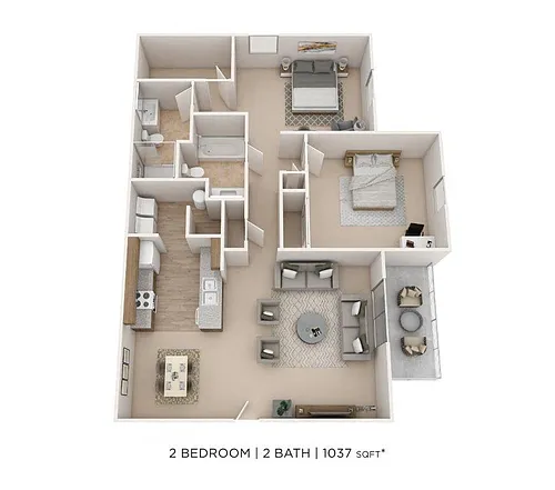 Floor plan Two Bedroom