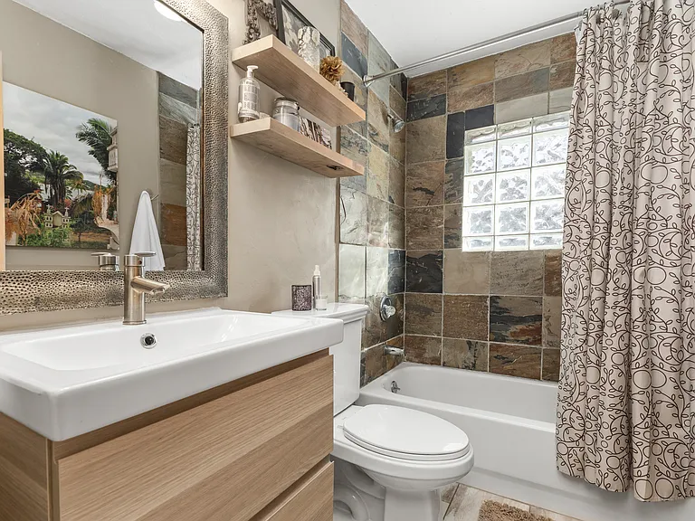 Bathroom #2 | Tub- Shower Combo | Toilet bowl