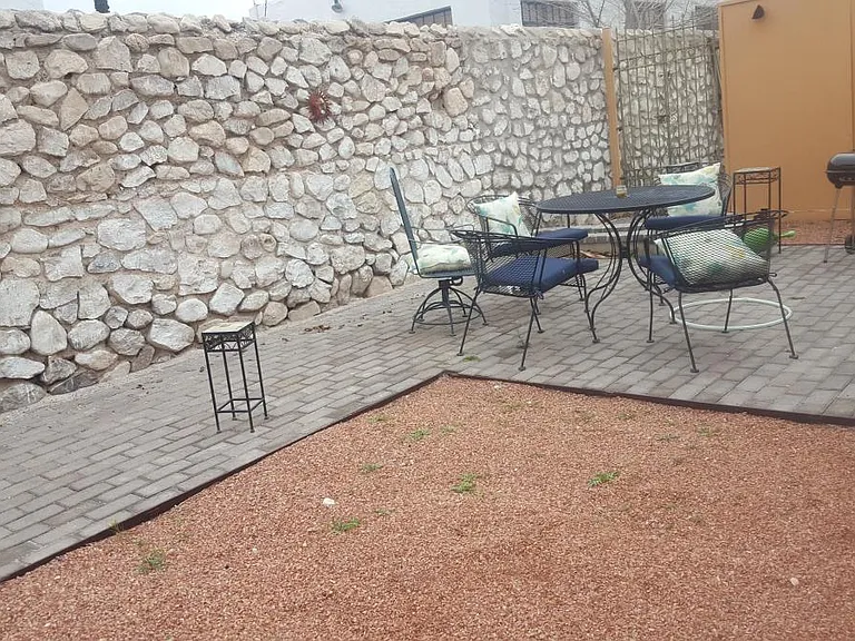 Private backyard