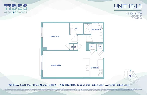 Floor plan 1B-13