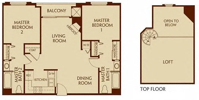 Floor plan 2.2 C loft