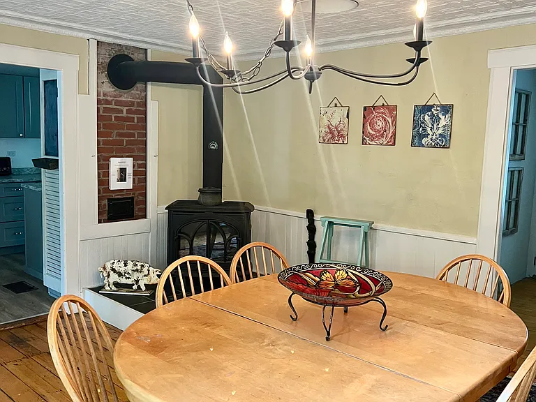 Dining area with propane stove
