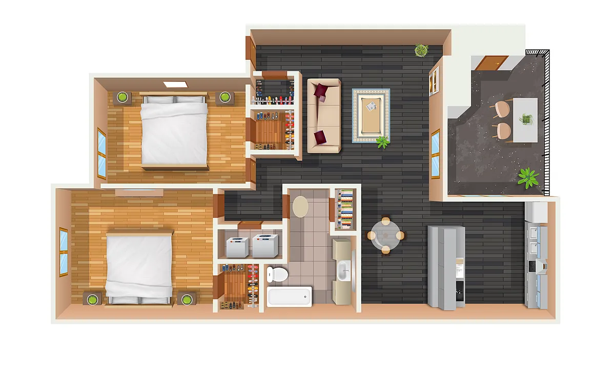 Floor plan 2x1 REEP Reno