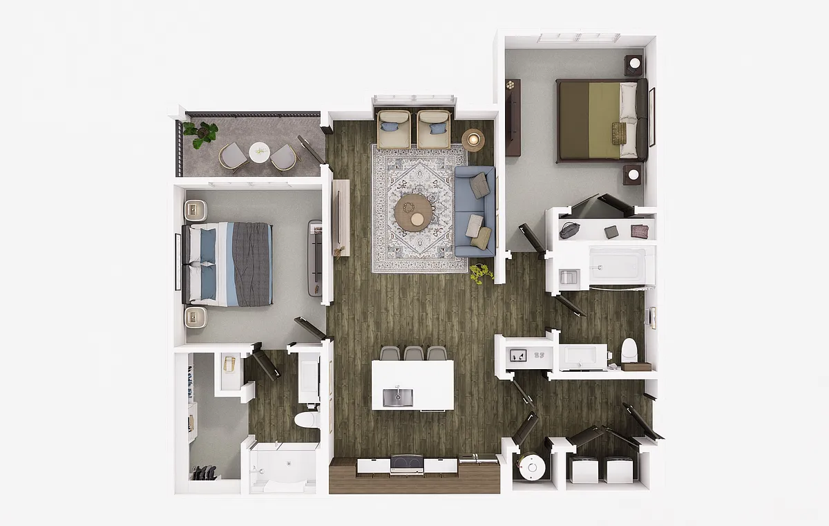Floor plan Damen B1A