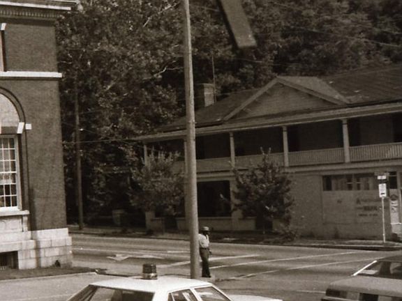 The 100 Morgan Street building in the 1950's