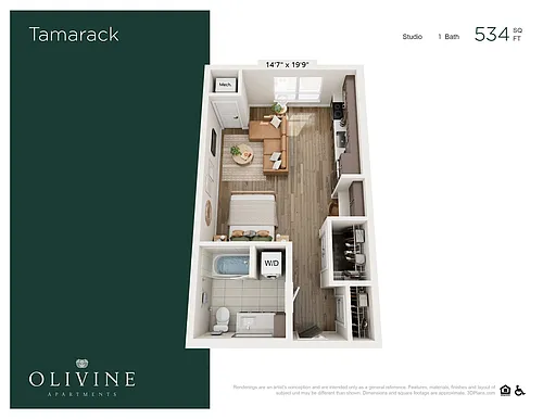Floor plan Tamarack