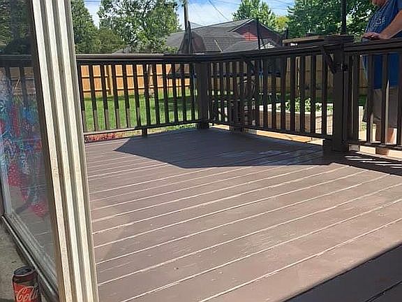 Refinished deck 