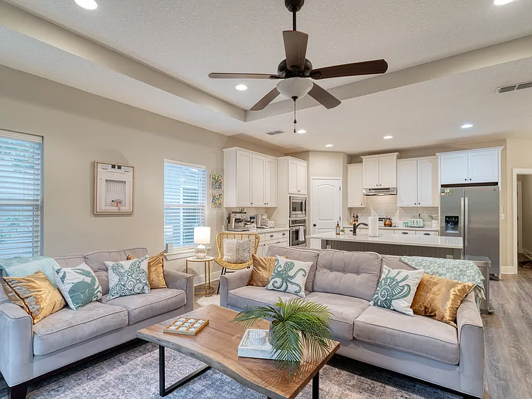An open-concept layout that makes it easy to entertain and spend quality time together