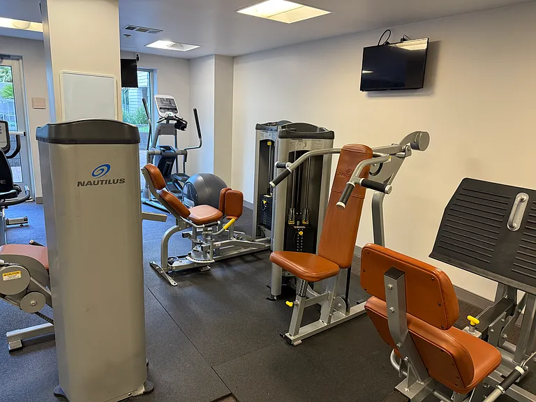 A fully equipped fitness center to meet all your workout needs.