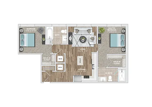 Floor plan B10B