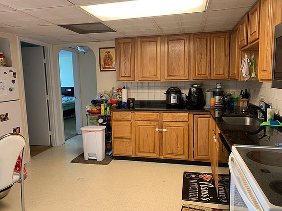 Kitchen and door to masterbedroom and second bedroom
