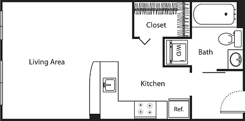 Floor plan Micro Studio - A6