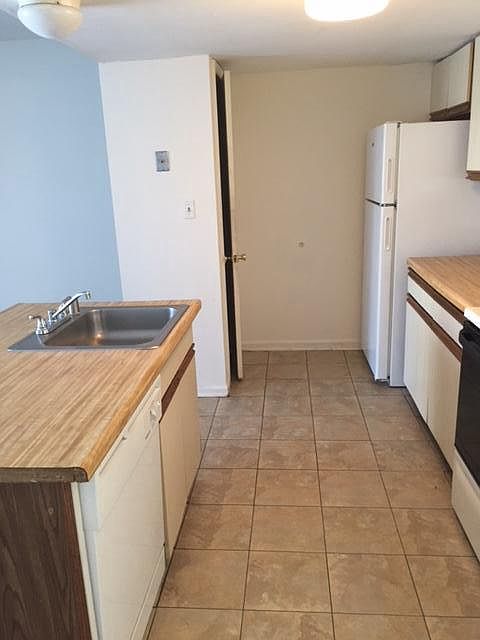 kitchen with island and pantry
