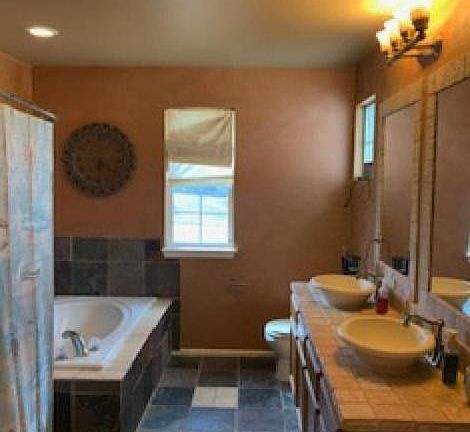 Spacious on-suite is perfect for unwinding after a long day