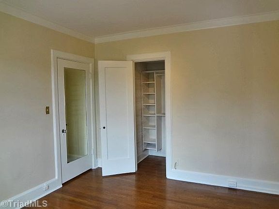 bedroom closet, built in mirror
