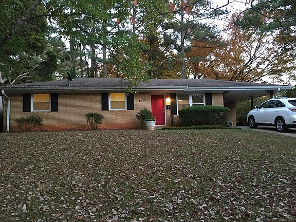 House tucked back away from street