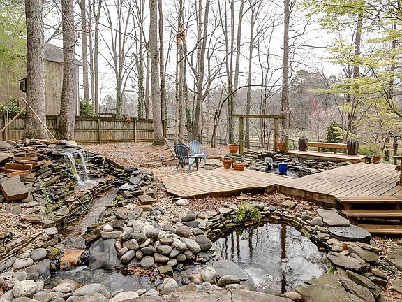 koi ponds off kitchen