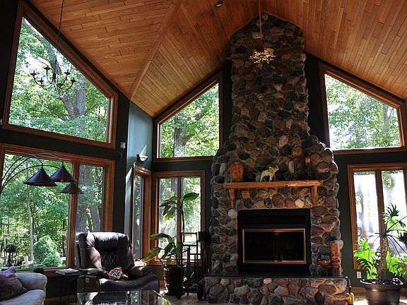 Natural Granite Fireplace