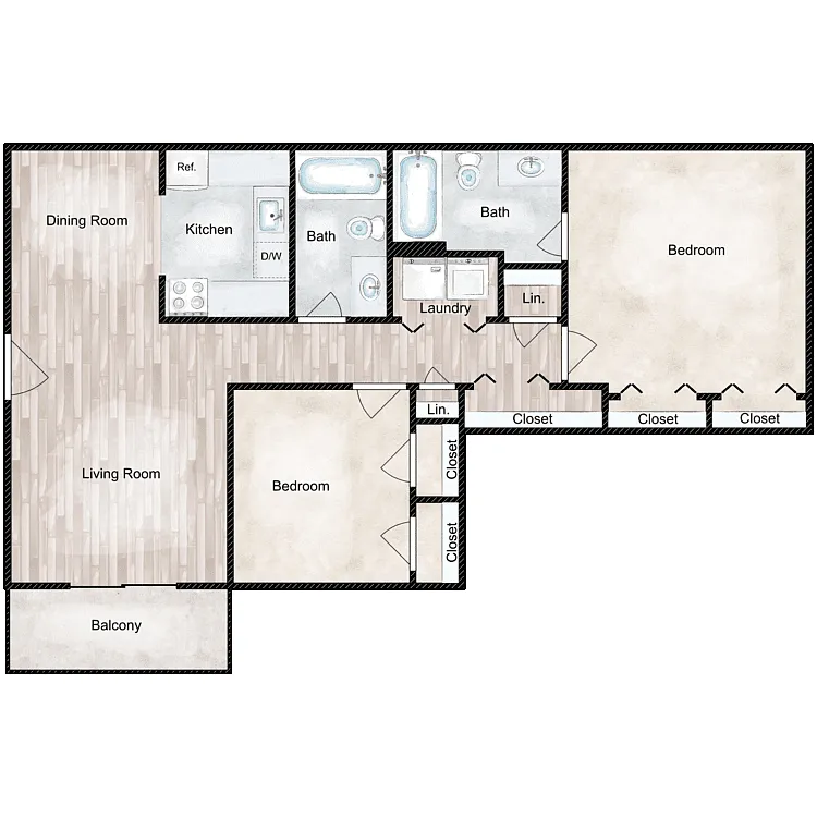 Floor plan Hickory