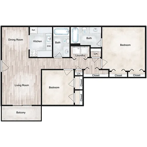 Floor plan Hickory