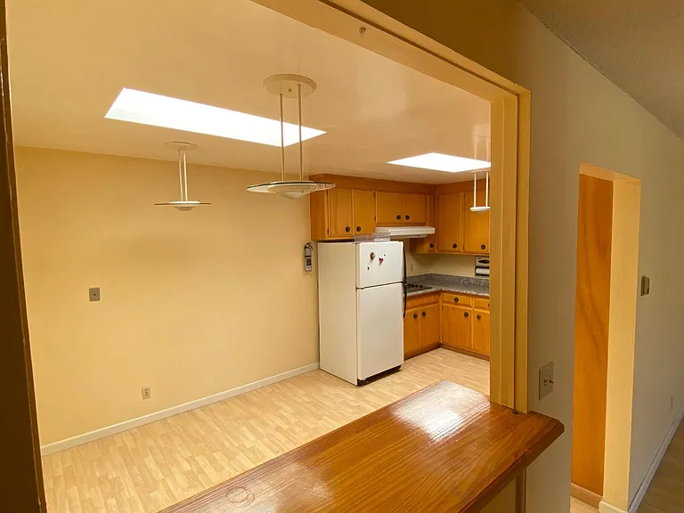 Dining room and kitchen