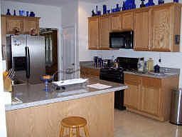 Kitchen with Solid Surface Counters