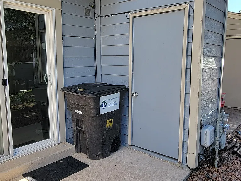 Storage shed.