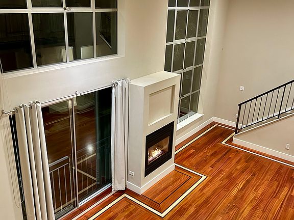 The warm living room feel at night