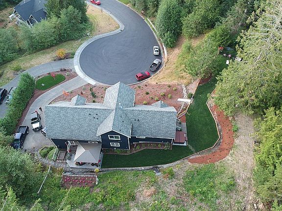 Back yard aerial north view