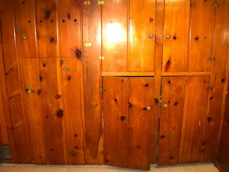 Built-in storage in basement