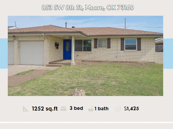 853 SW 8th St, Moore, OK 73160