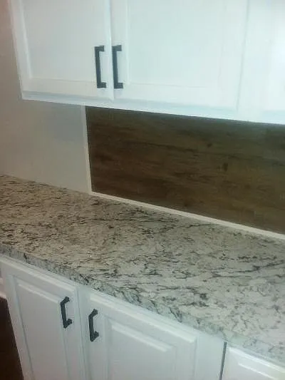 Kitchen counter top area