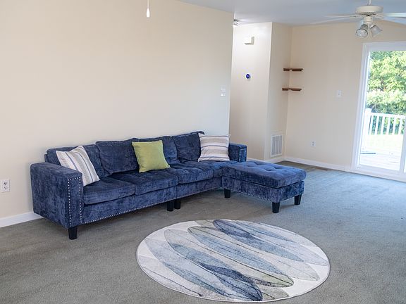 Living room and back door