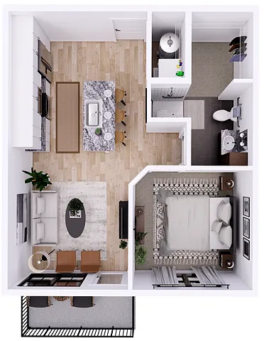 Floor plan Thomas-1B