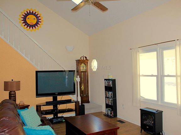 Living Room with Cathedral Ceiling