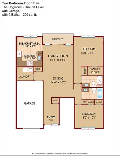 Floor plan $2.50/sq.ft. - Dogwood
