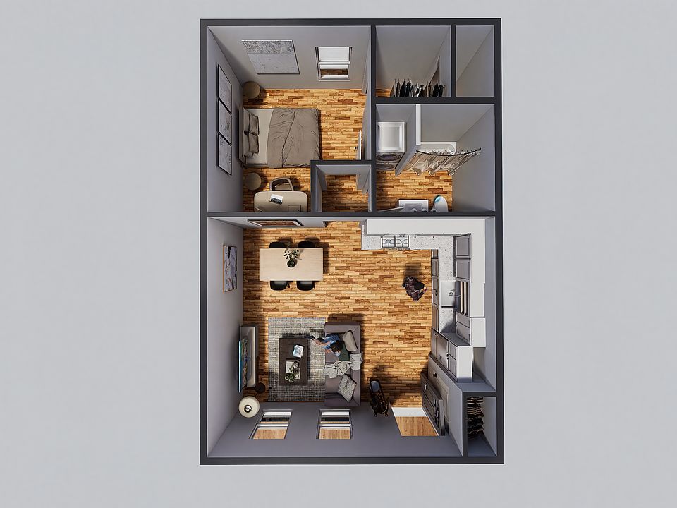 Top-down floor plan
