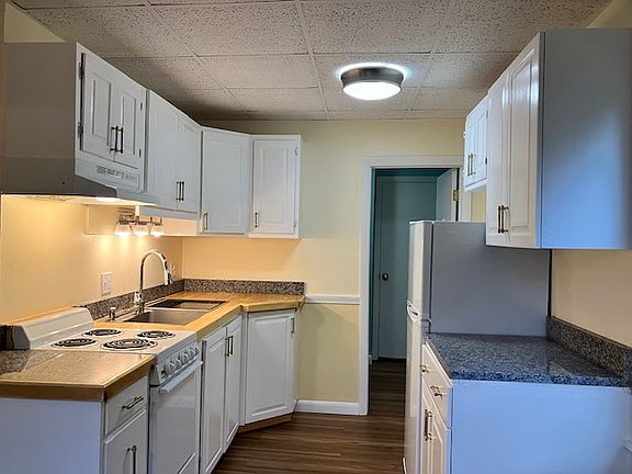 Electric stove, compact built in dishwasher and refrigerator all brand new